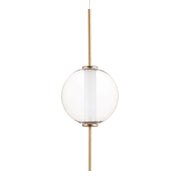 Axle 8" LED Pendant, Gold Finish