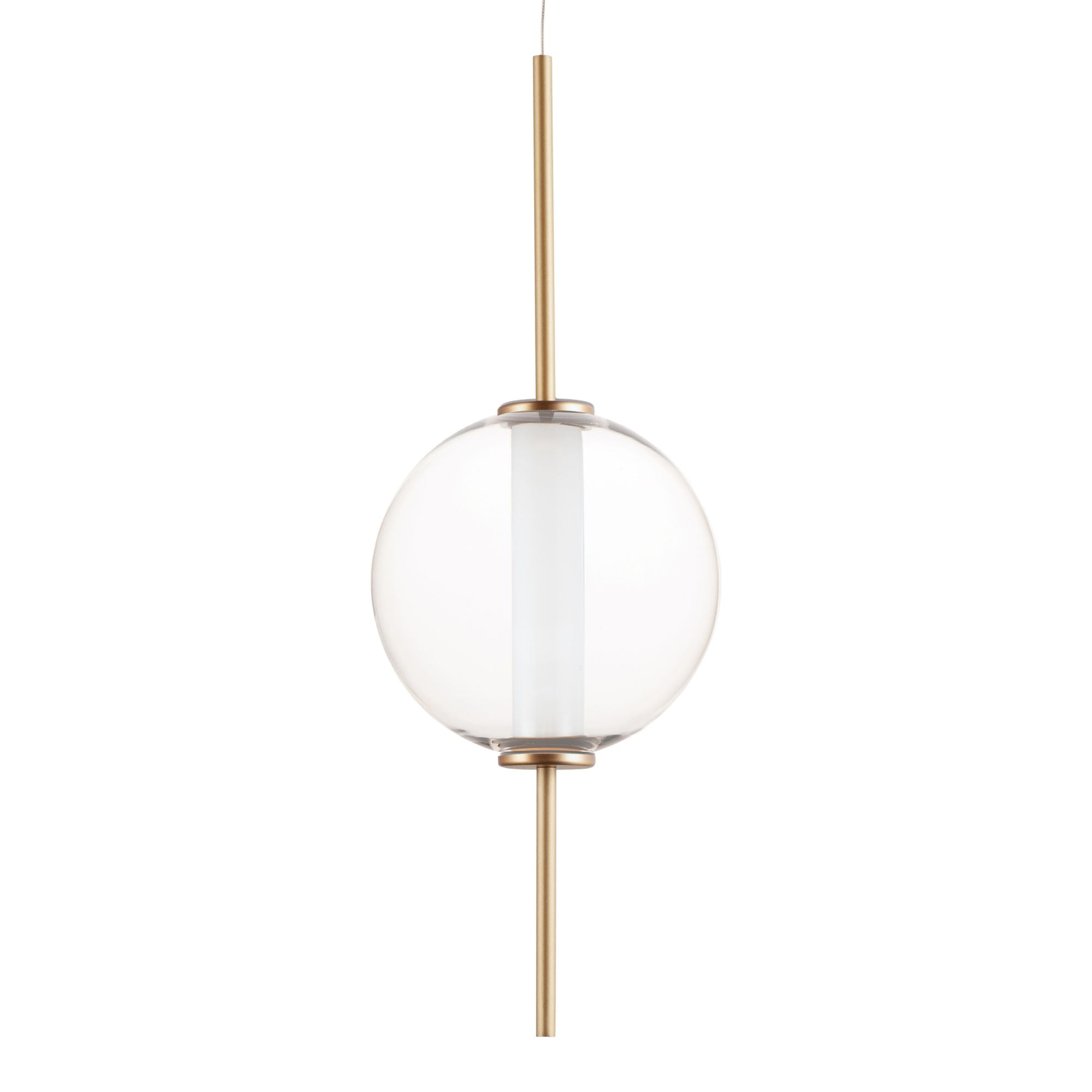 Axle 8" LED Pendant, Gold Finish