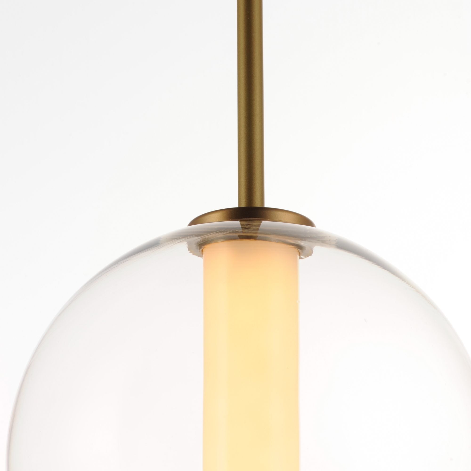 Axle 8" LED Pendant, Gold Finish