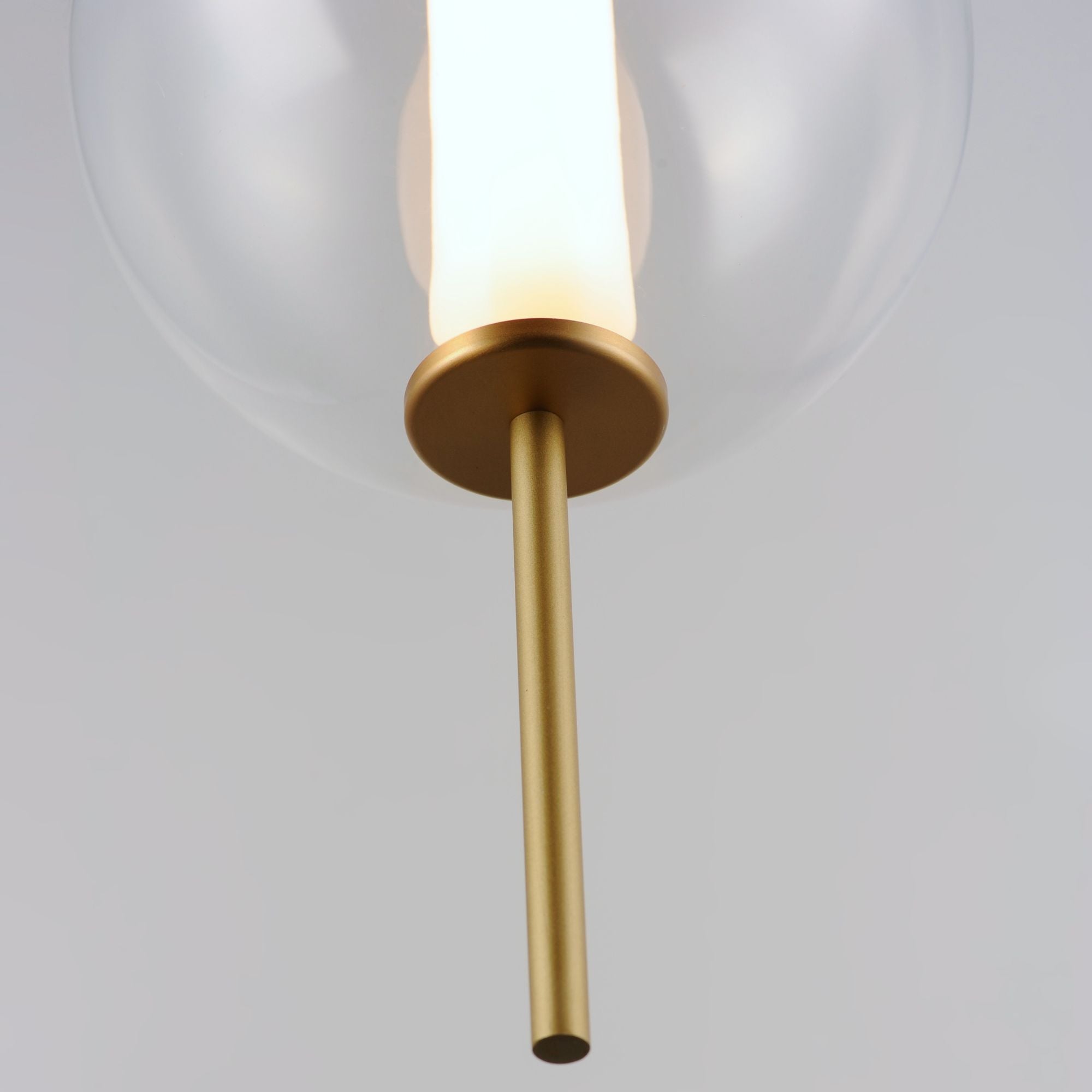 Axle 8" LED Pendant, Gold Finish