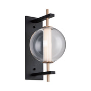 Axle 16" LED Wall Sconce, Gold & Black Finish