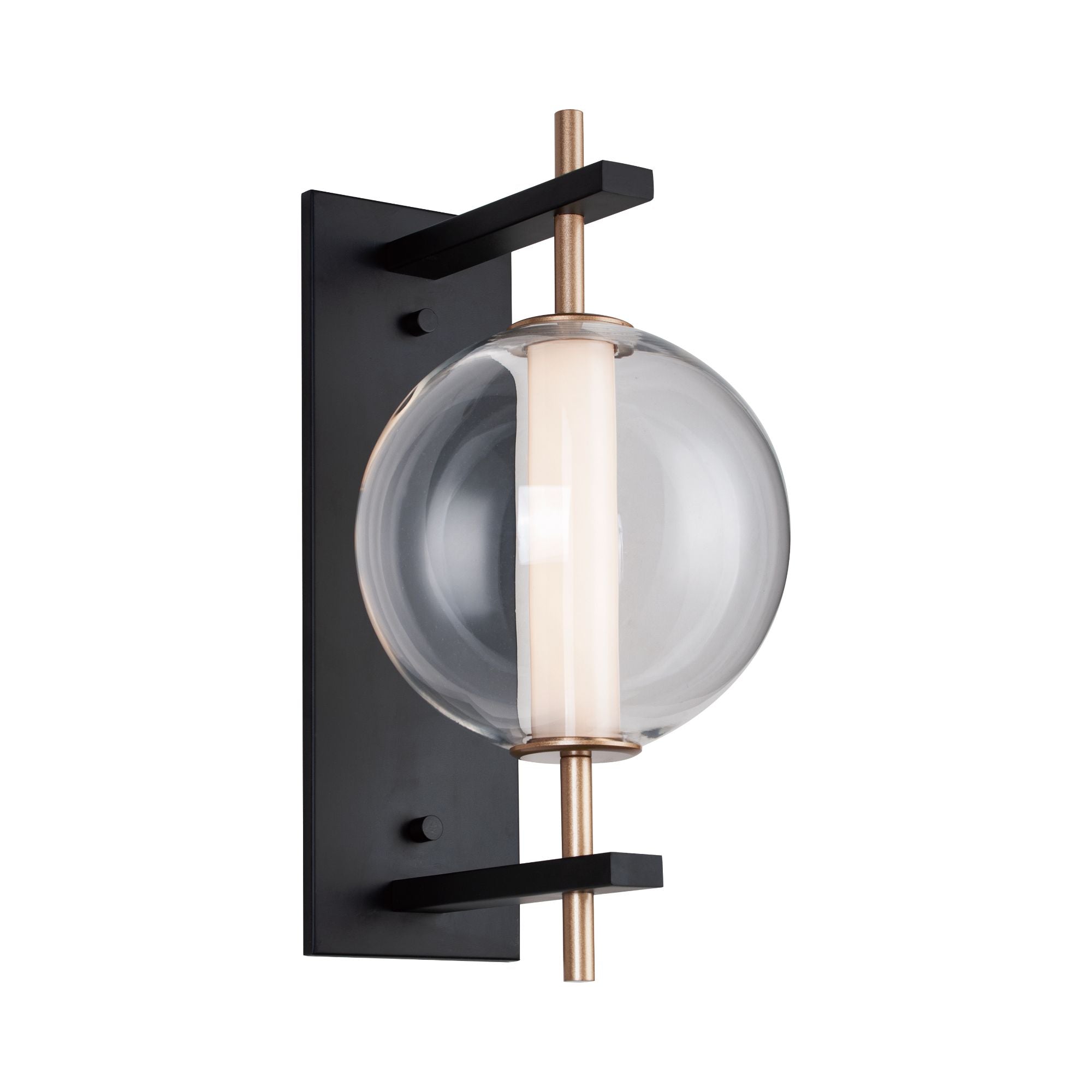 Axle 16" LED Wall Sconce, Gold & Black Finish