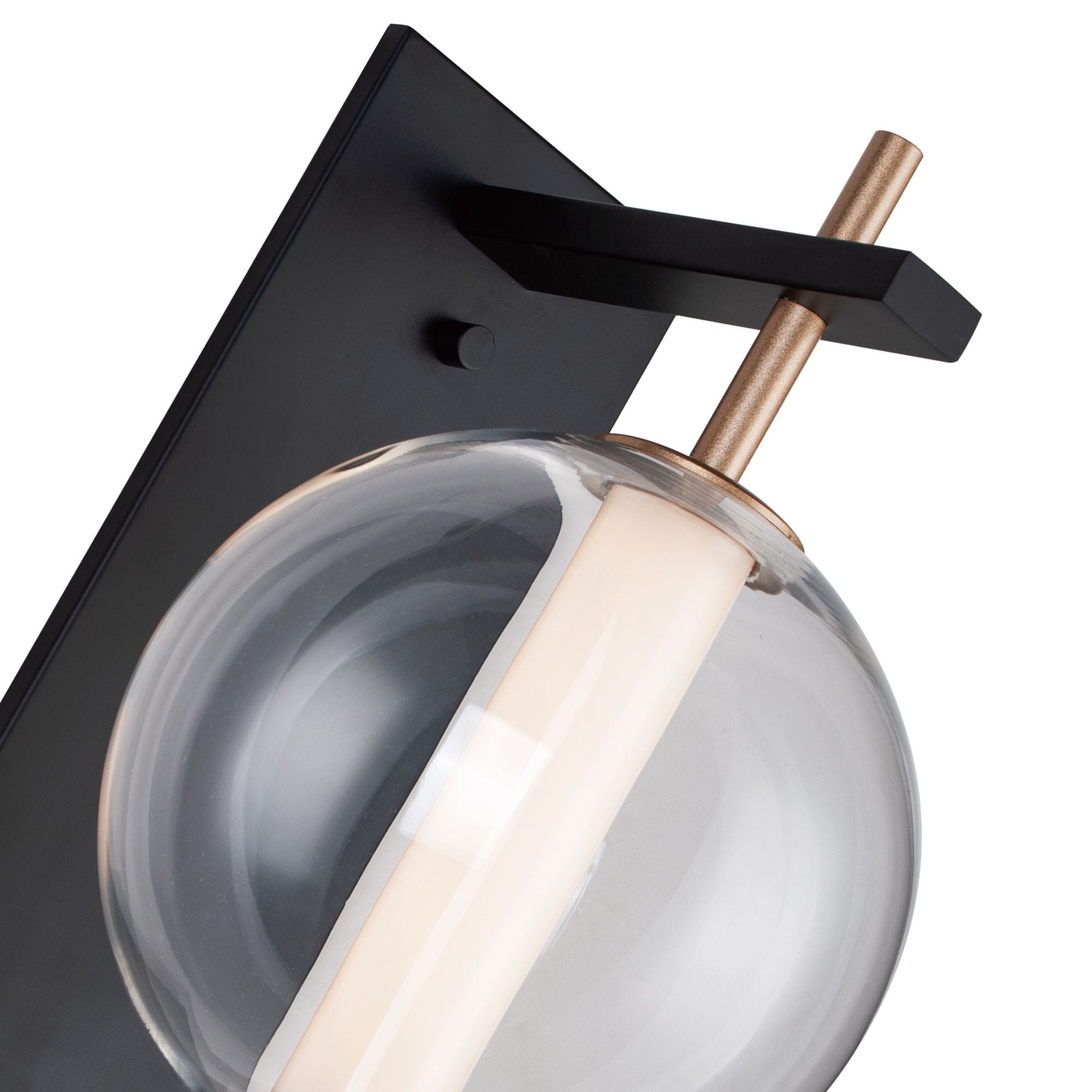 Axle 16" LED Wall Sconce, Gold & Black Finish