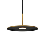 Berliner 14" LED Pendant, Antique Brass Finish