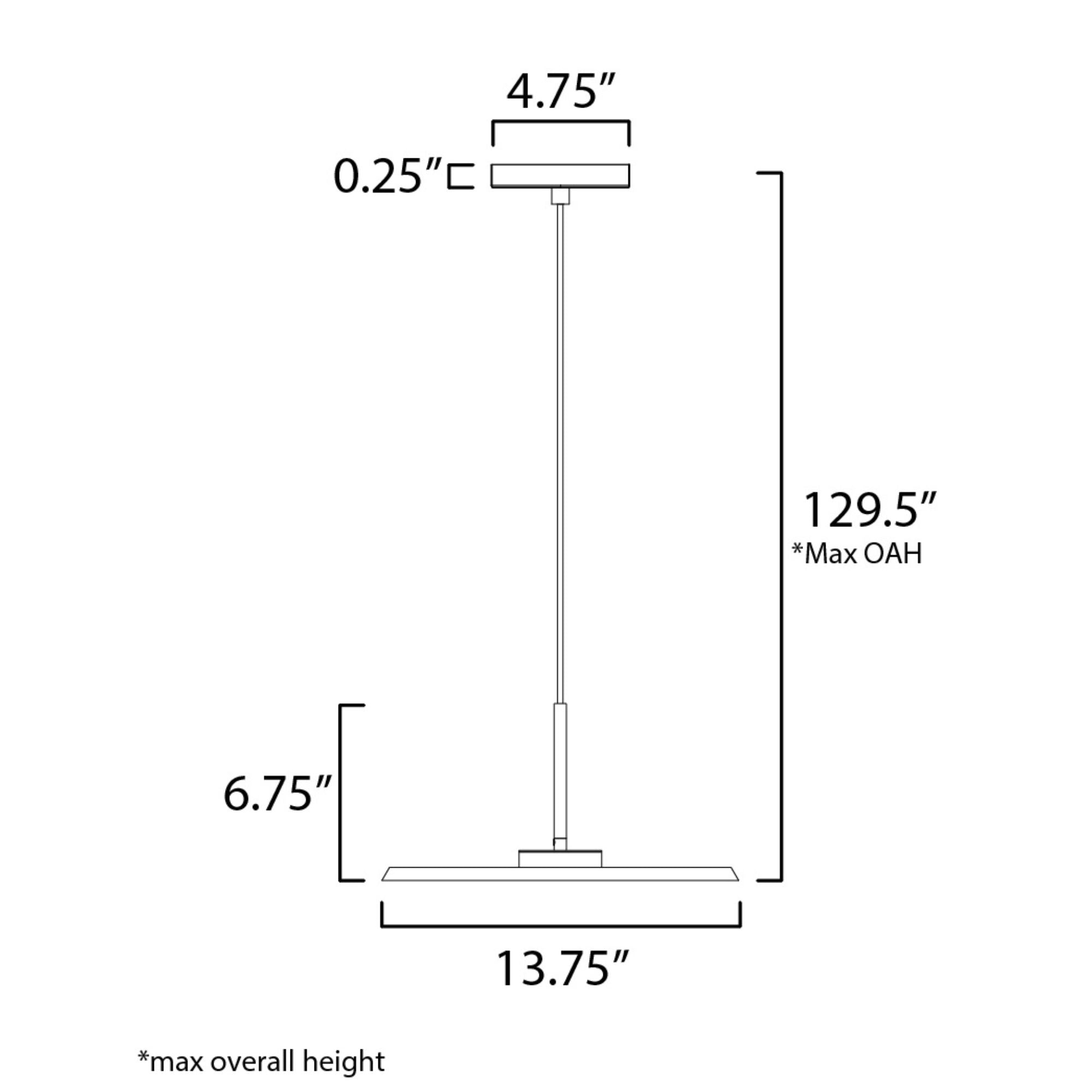 Berliner 14" LED Pendant, Antique Brass Finish