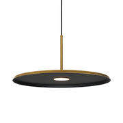 Berliner 20" LED Pendant, Antique Brass Finish