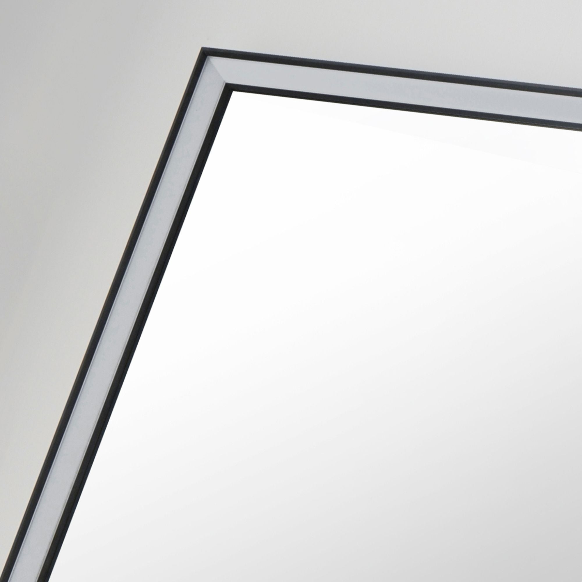 Bevel 24" x 30" LED Mirror, Brushed Black Finish