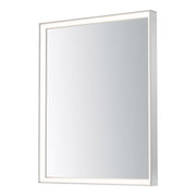 Bevel 24" x 30" LED Mirror, Satin Nickel Finish