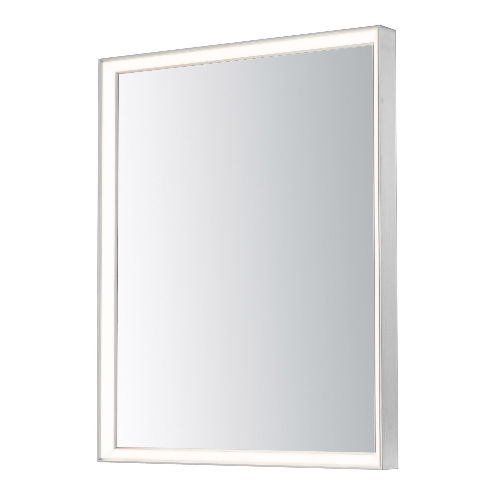 Bevel 24" x 30" LED Mirror, Satin Nickel Finish