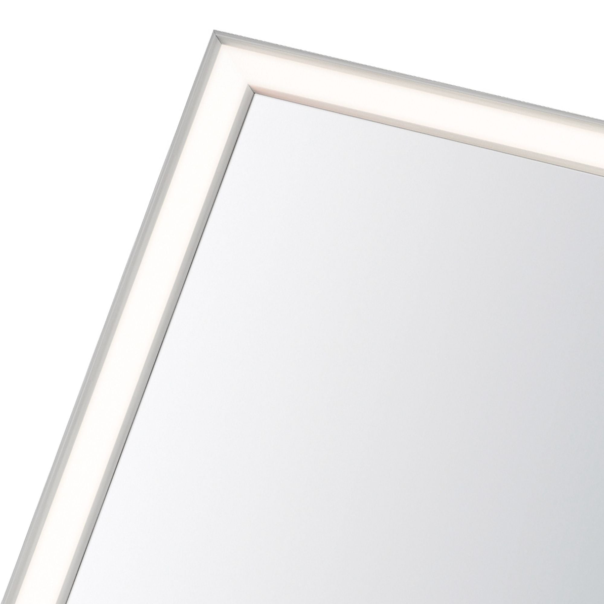 Bevel 24" x 30" LED Mirror, Satin Nickel Finish