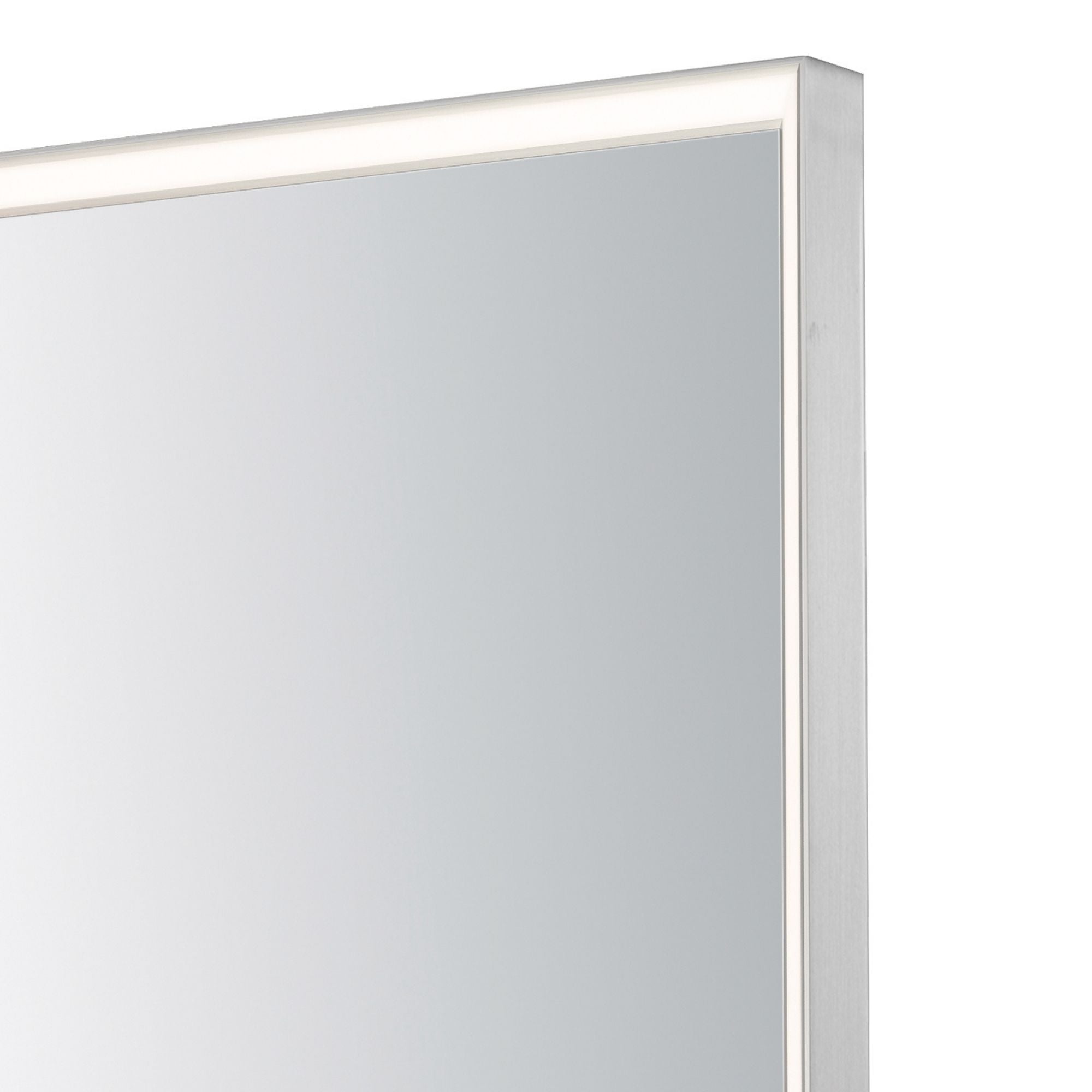 Bevel 24" x 30" LED Mirror, Satin Nickel Finish