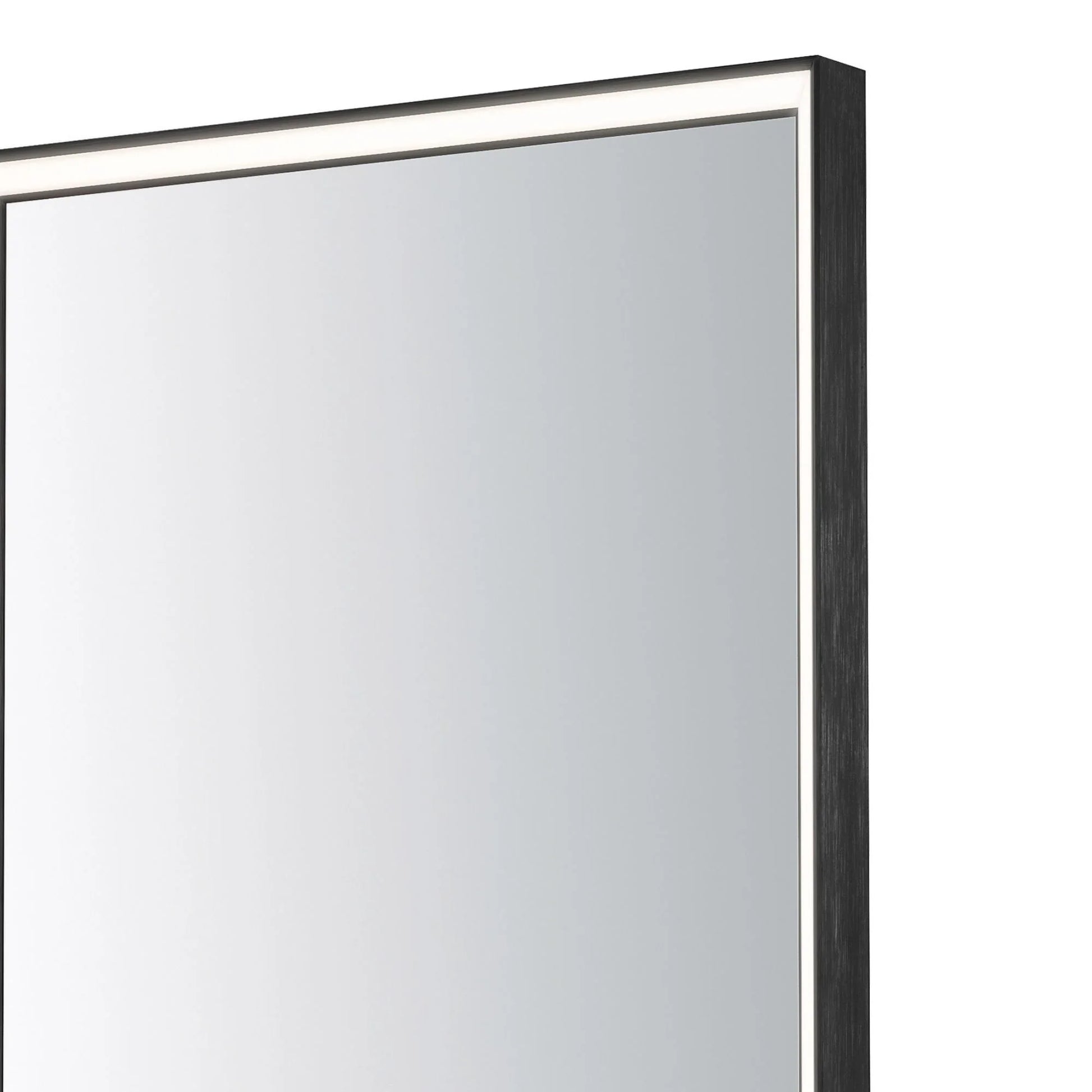 ET2 Lighting - Bevel 30" x 36" LED Mirror, Brushed Black Finish | Bees Lighting