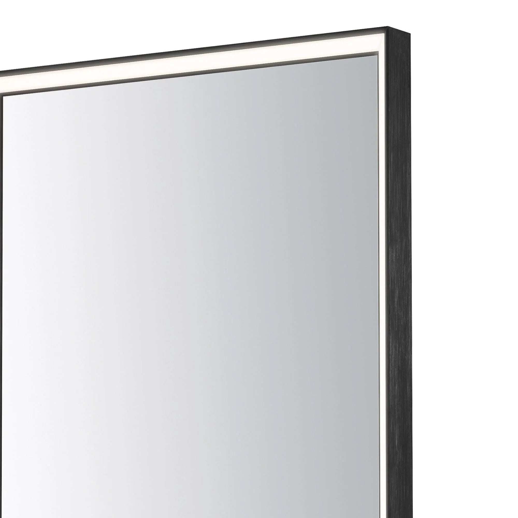 ET2 Lighting - Bevel 30" x 36" LED Mirror, Brushed Black Finish | Bees Lighting