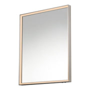 Bevel 30" x 36" LED Mirror, Satin Nickel Finish