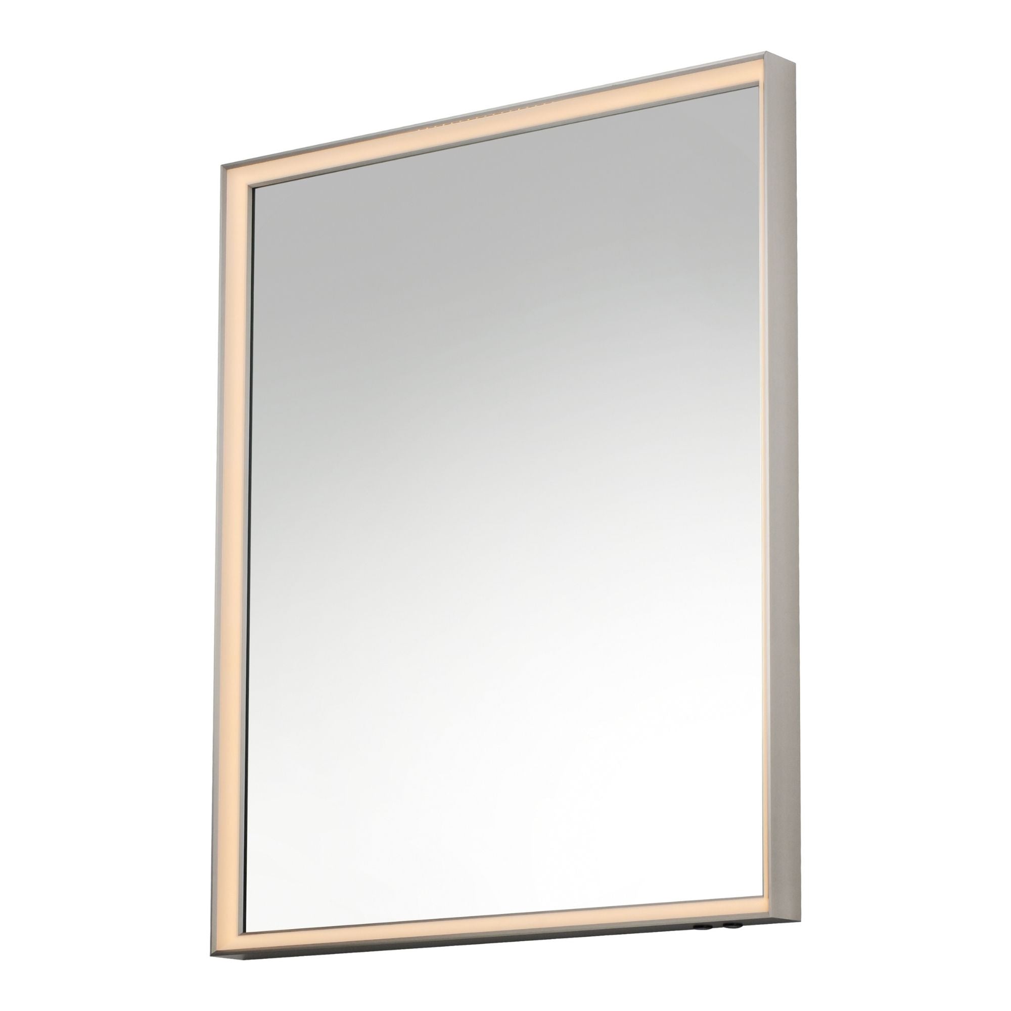 Bevel 30" x 36" LED Mirror, Satin Nickel Finish