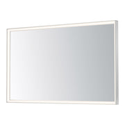 Bevel 48" x 30" LED Mirror, Satin Nickel Finish