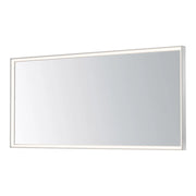 ET2 Lighting - Bevel 60" x 28" LED Mirror, Satin Nickel Finish | Bees Lighting
