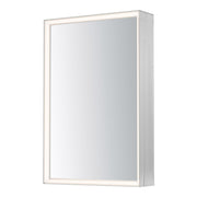 Bevel 24" x 36" Medicine Cabinet LED Mirror, Satin Nickel Finish
