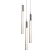 Big Fizz 13" 3-Light LED Pendant, Polished Chrome Finish
