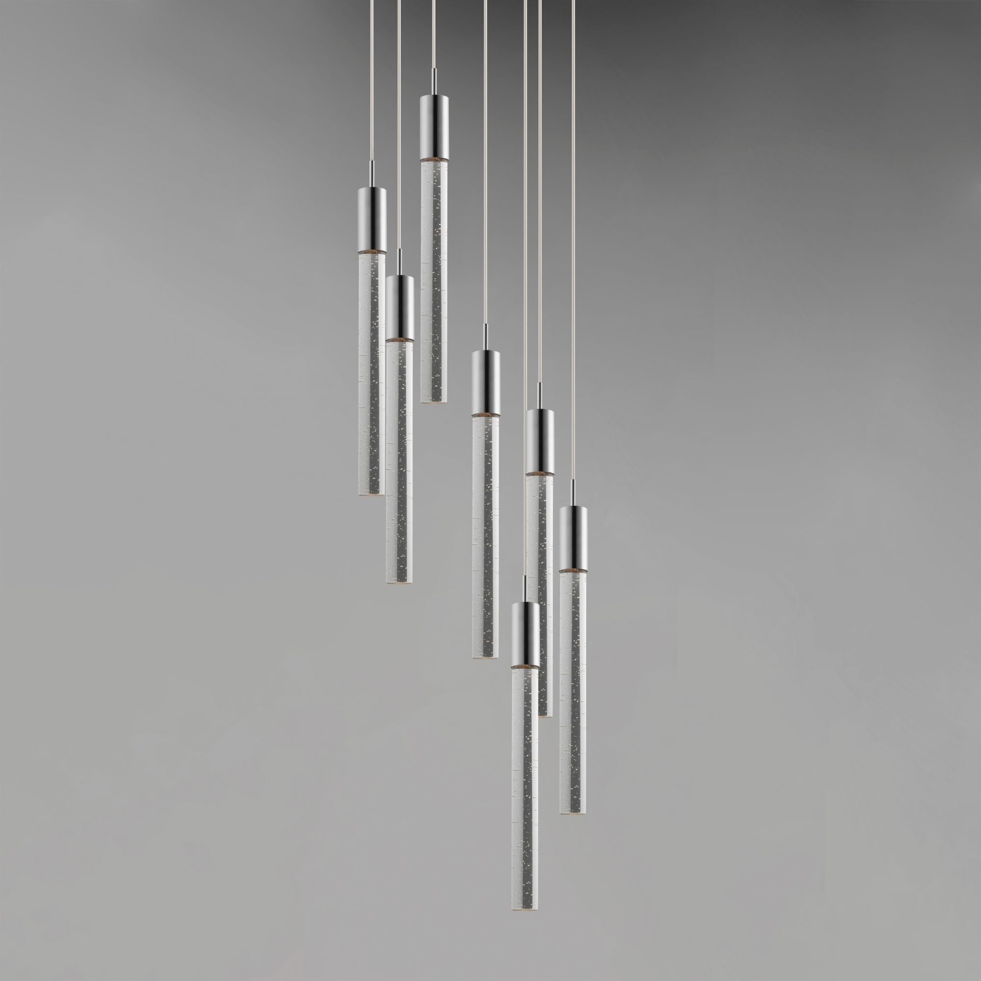 Big Fizz 16" 7-Light LED Pendant, Polished Chrome Finish