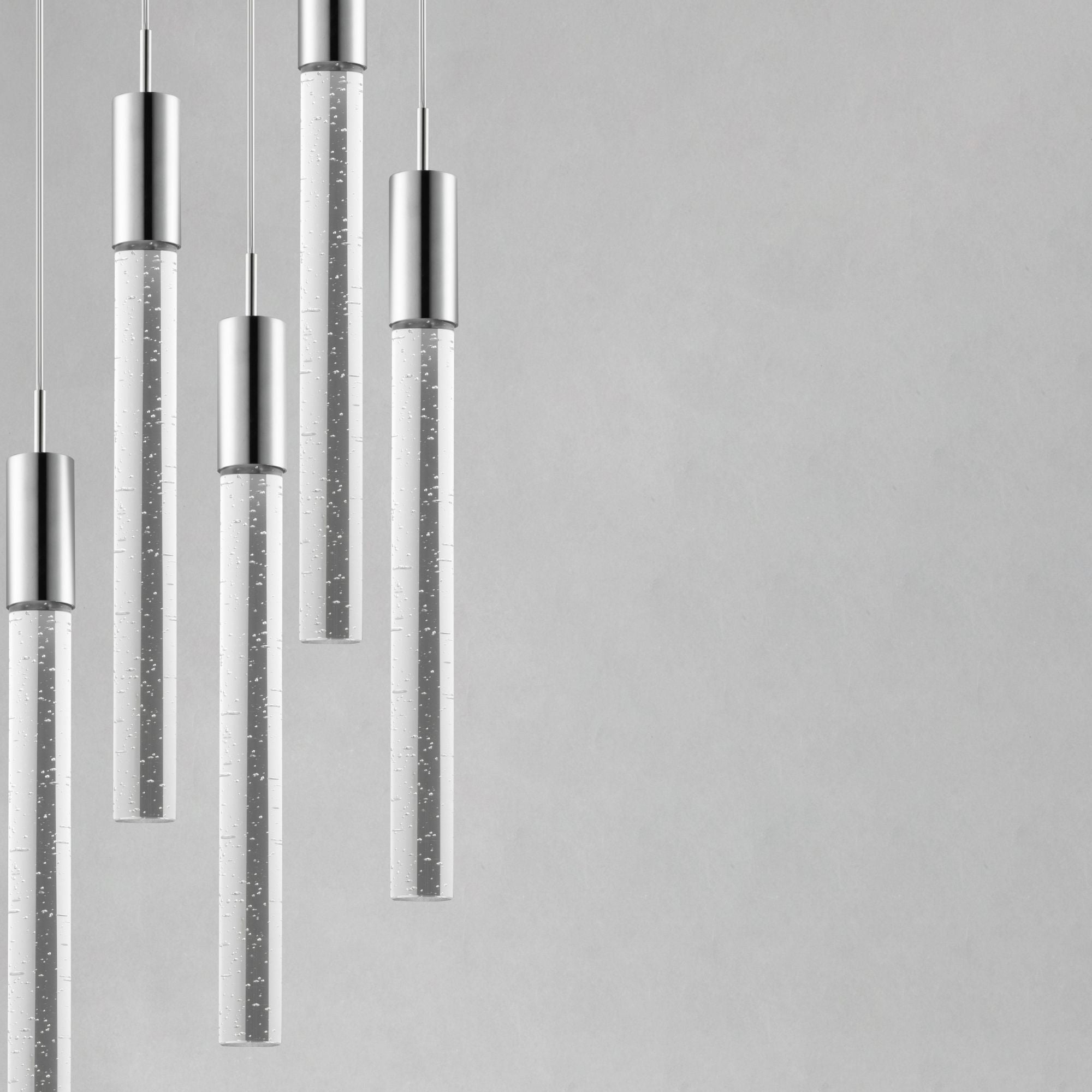 Big Fizz 20" 13-Light LED Pendant, Polished Chrome Finish