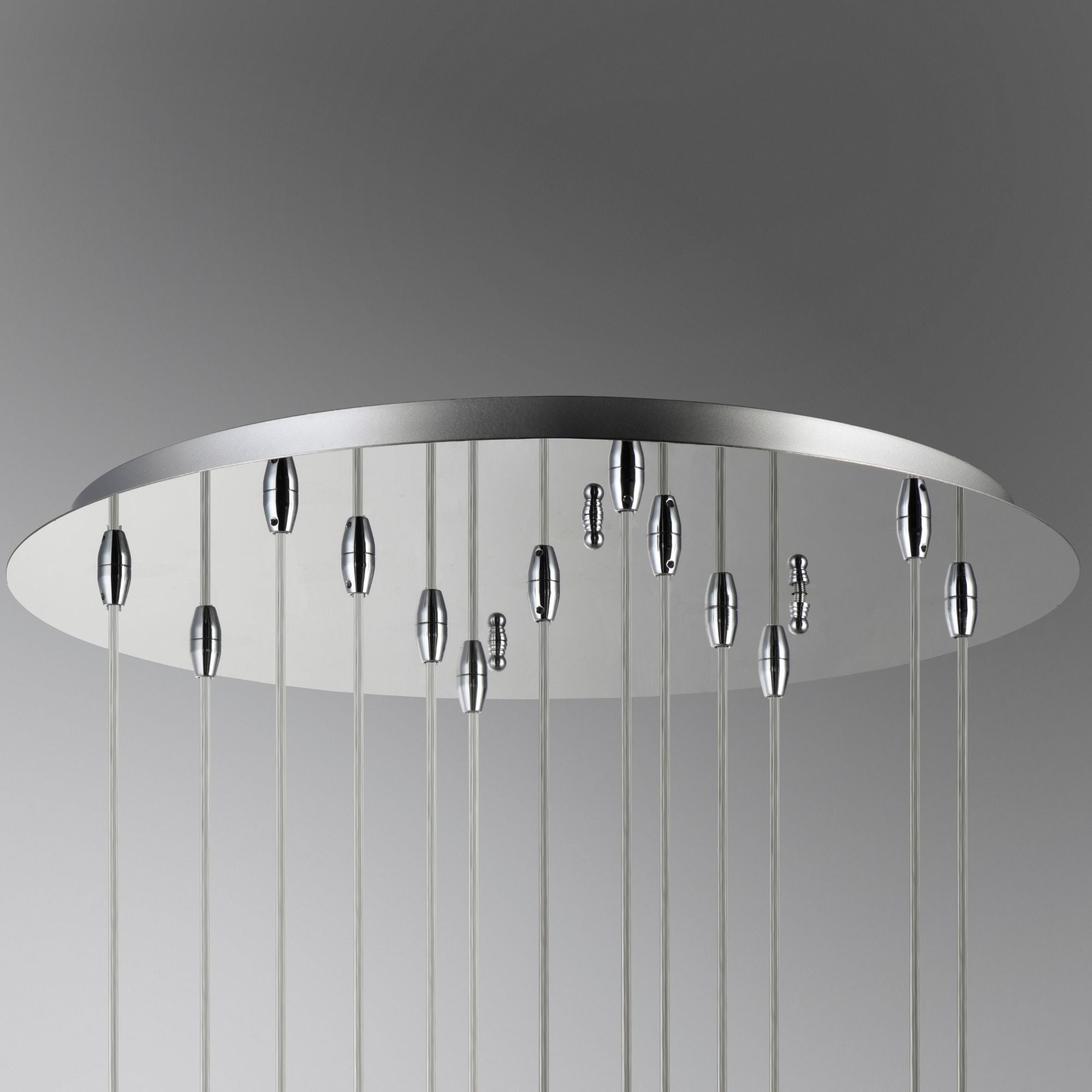 Big Fizz 20" 13-Light LED Pendant, Polished Chrome Finish