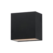 Blok 5" LED Outdoor Wall Sconce, Black Finish