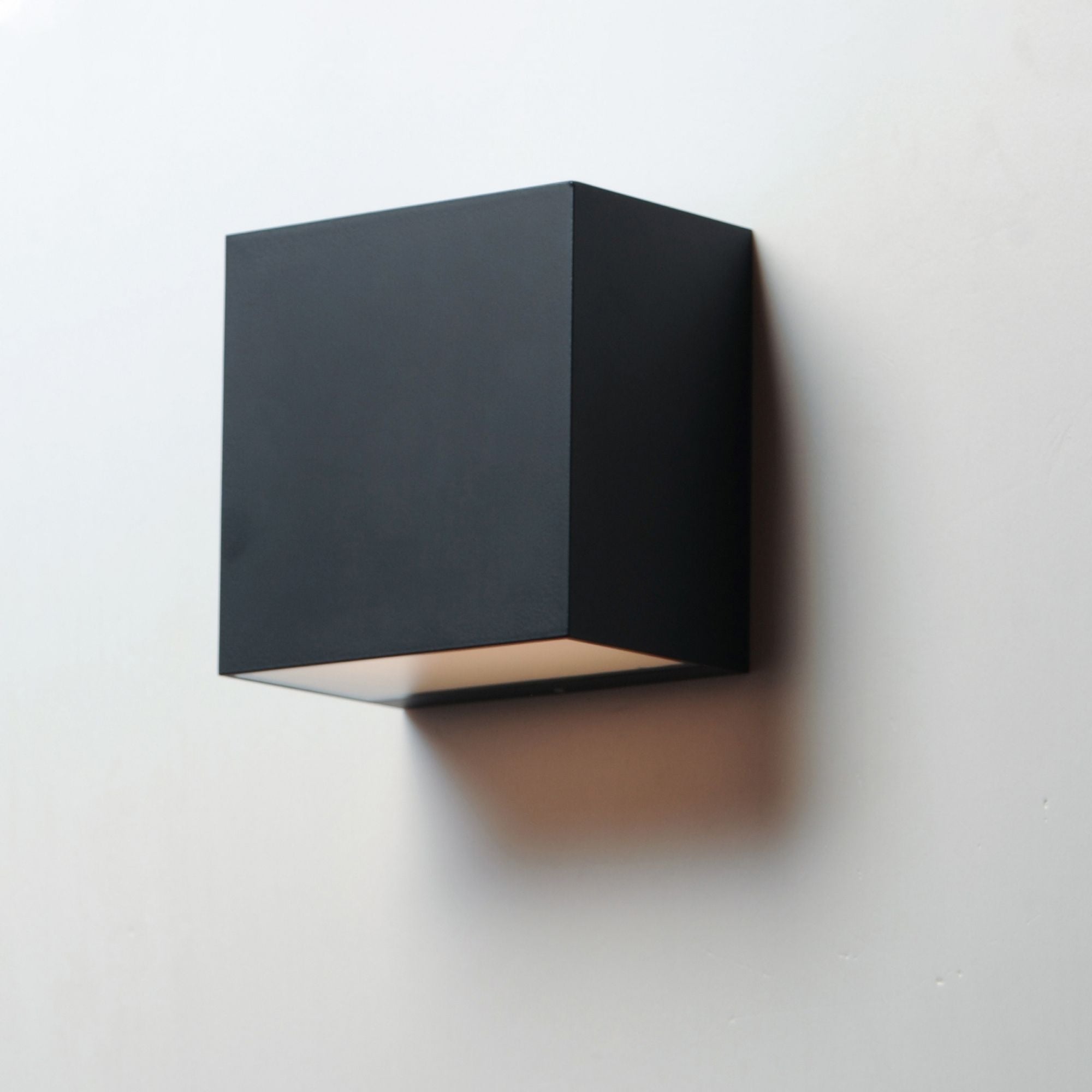 Blok 5" LED Outdoor Wall Sconce, Black Finish