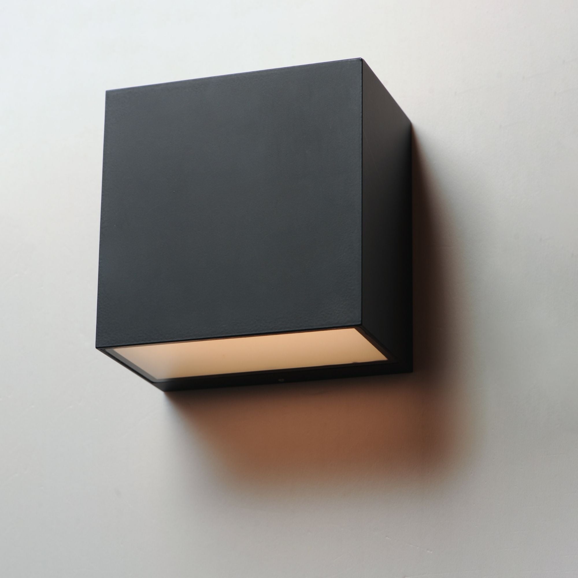 Blok 5" LED Outdoor Wall Sconce, Black Finish