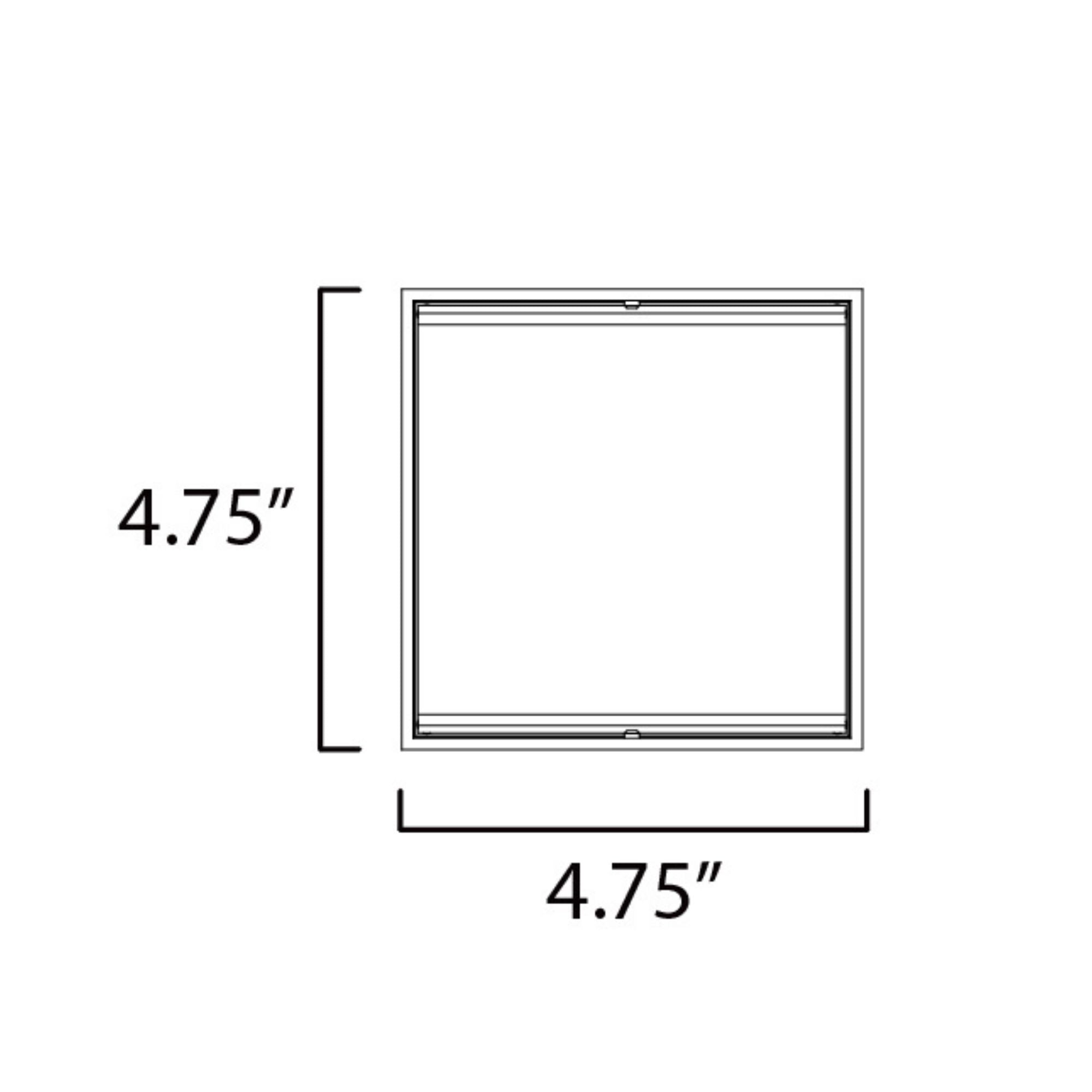 Blok 5" LED Outdoor Wall Sconce, Black Finish