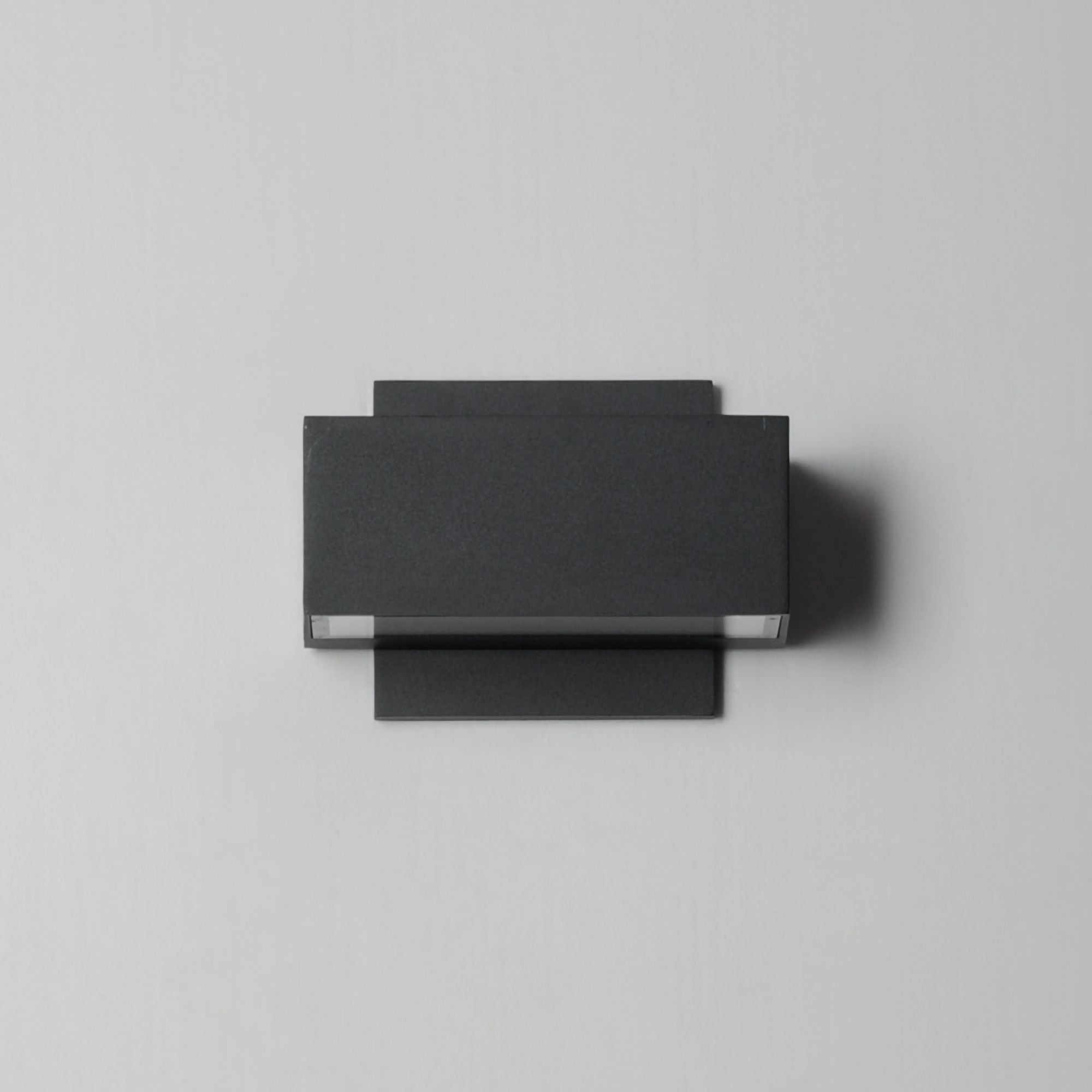 Blok 7" LED Outdoor Wall Sconce, Black Finish