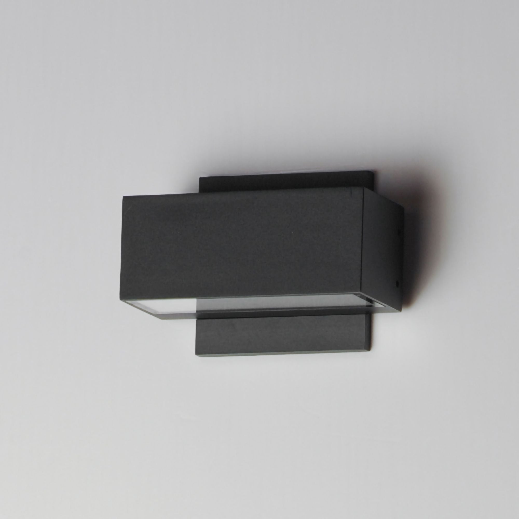 Blok 7" LED Outdoor Wall Sconce, Black Finish