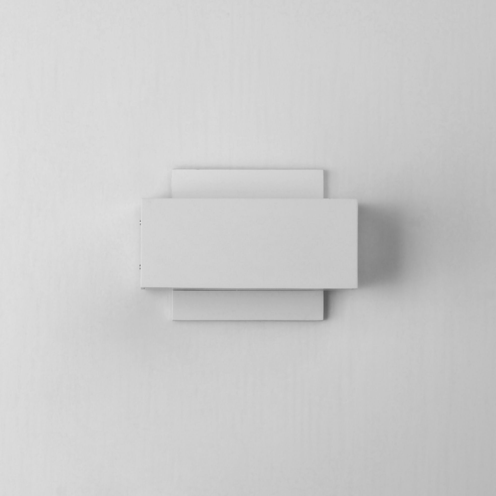 Blok 7" LED Outdoor Wall Sconce, White Finish