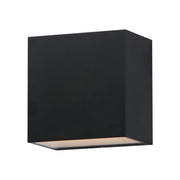 Blok 6" LED Outdoor Wall Sconce, Black Finish