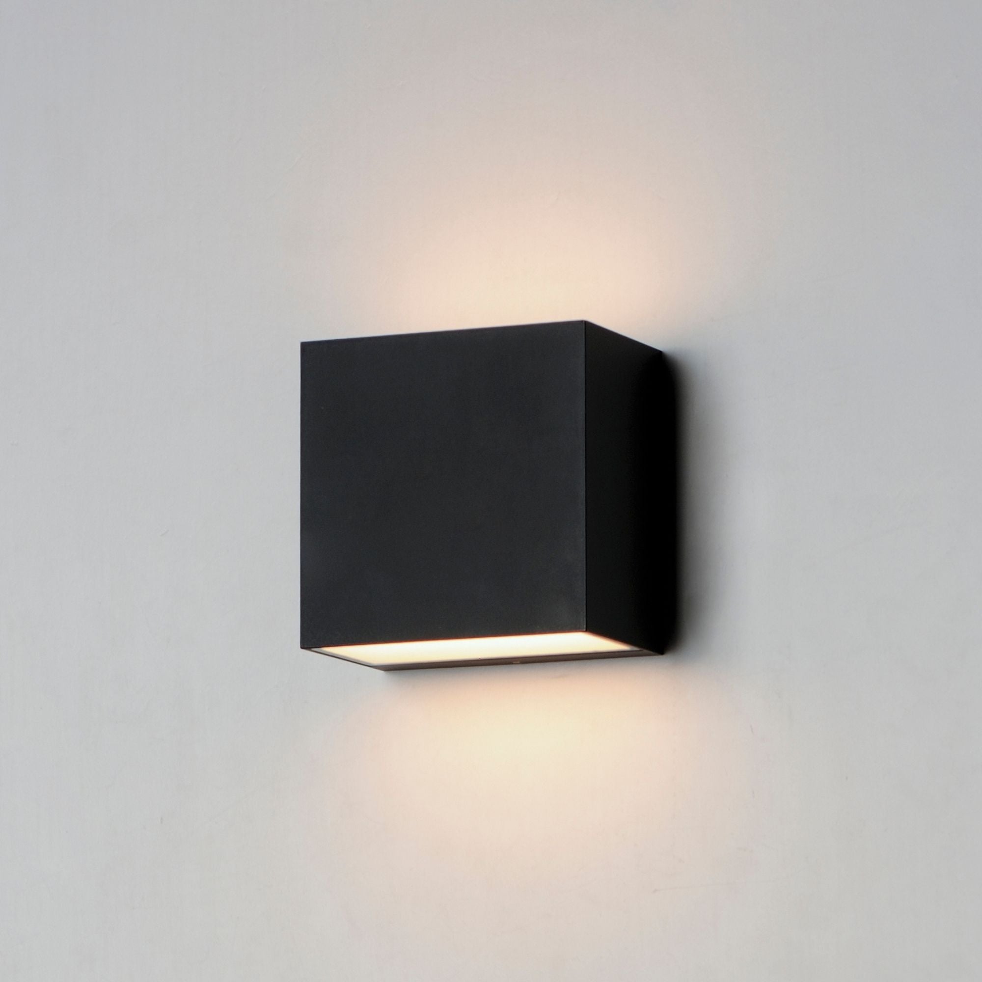 Blok 6" LED Outdoor Wall Sconce, Black Finish