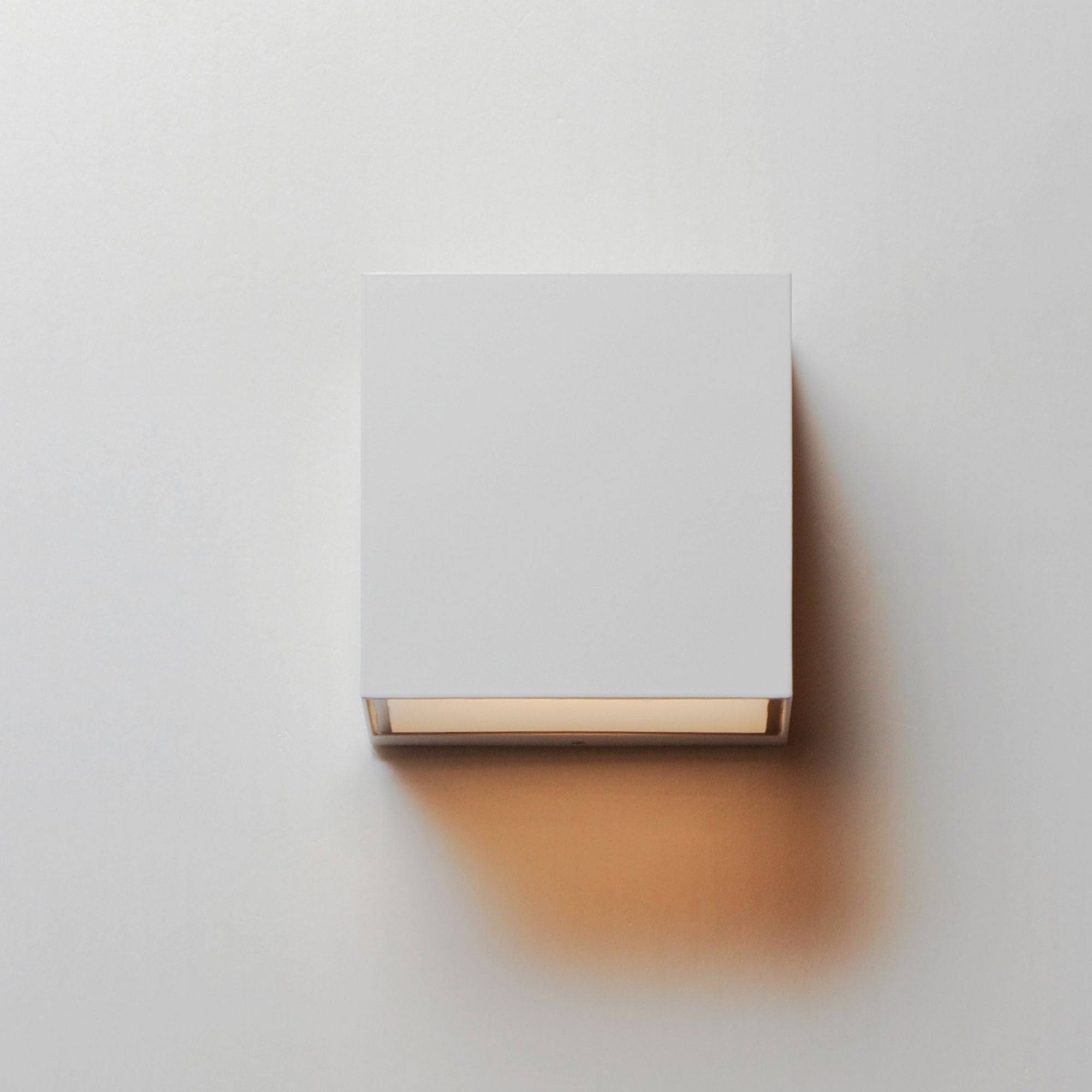 Blok 6" LED Outdoor Wall Sconce, White Finish