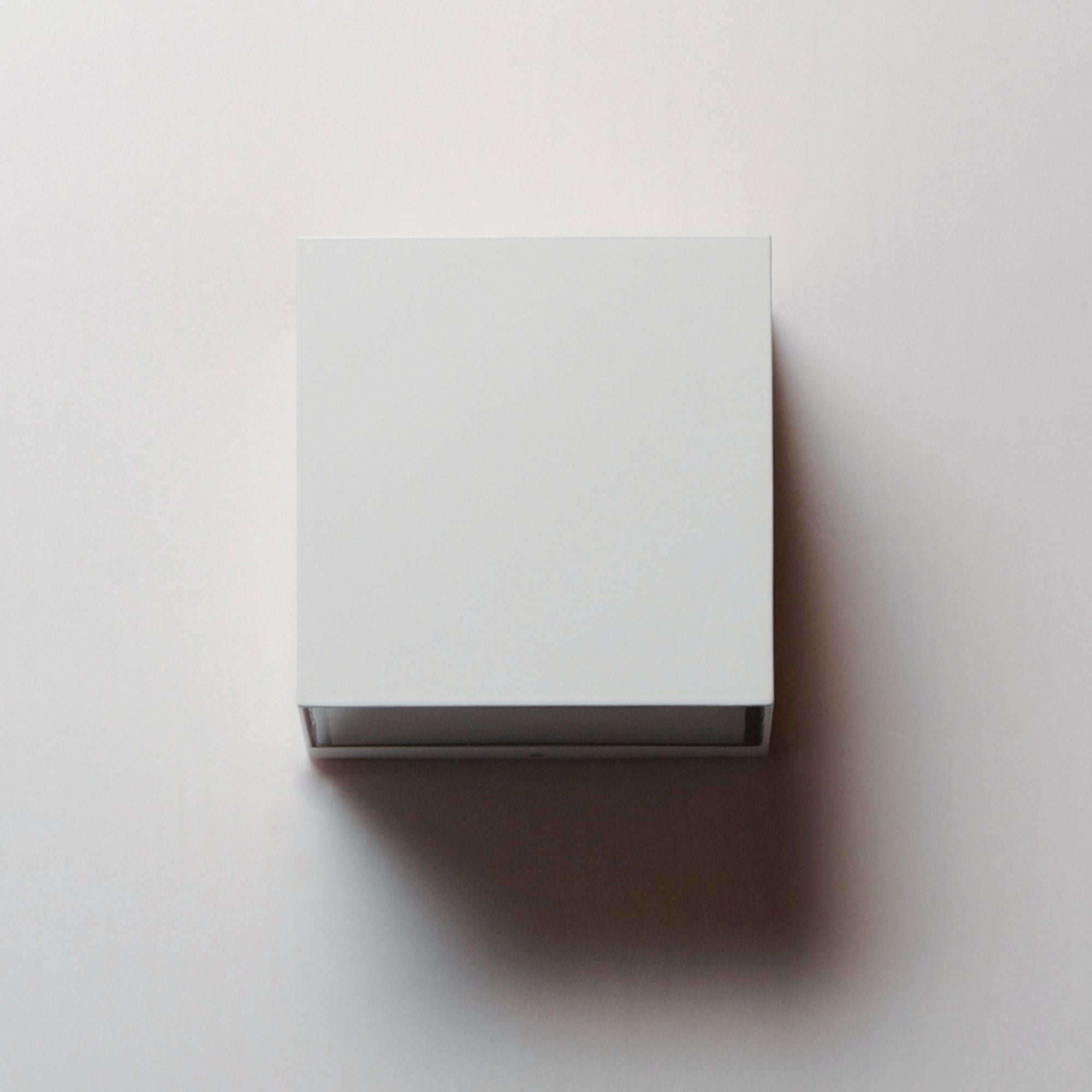Blok 6" LED Outdoor Wall Sconce, White Finish