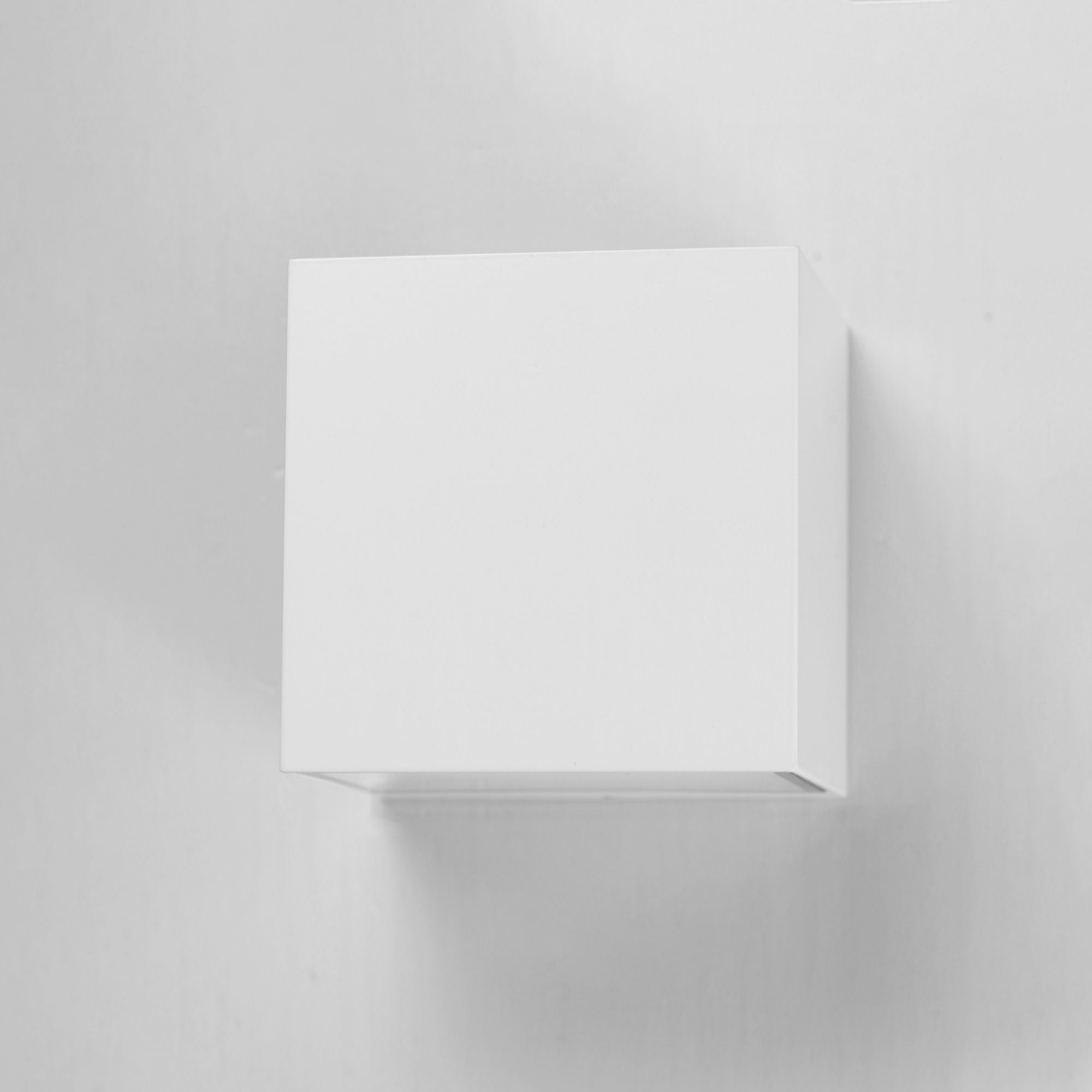 Blok 6" LED Outdoor Wall Sconce, White Finish