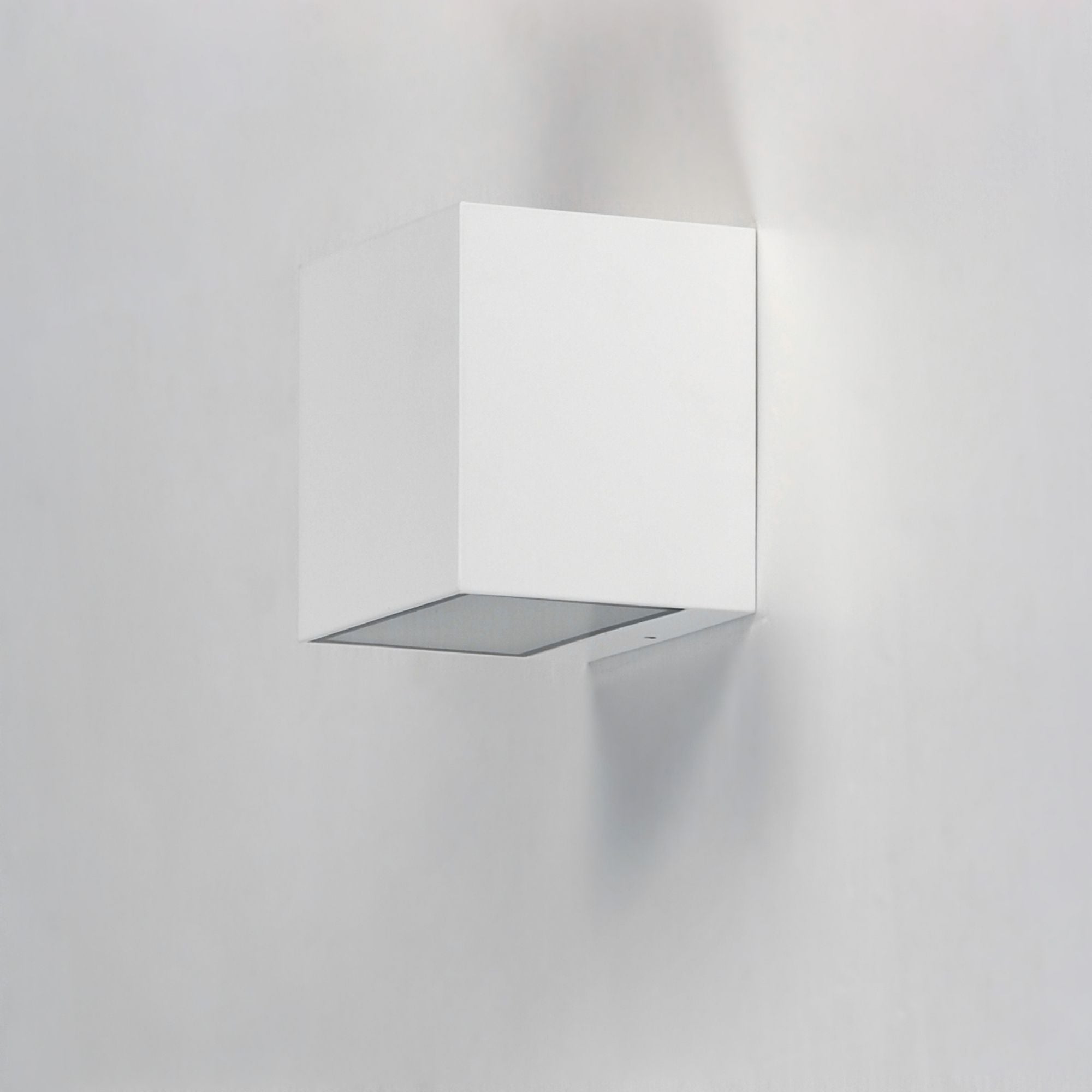 Blok 6" LED Outdoor Wall Sconce, White Finish