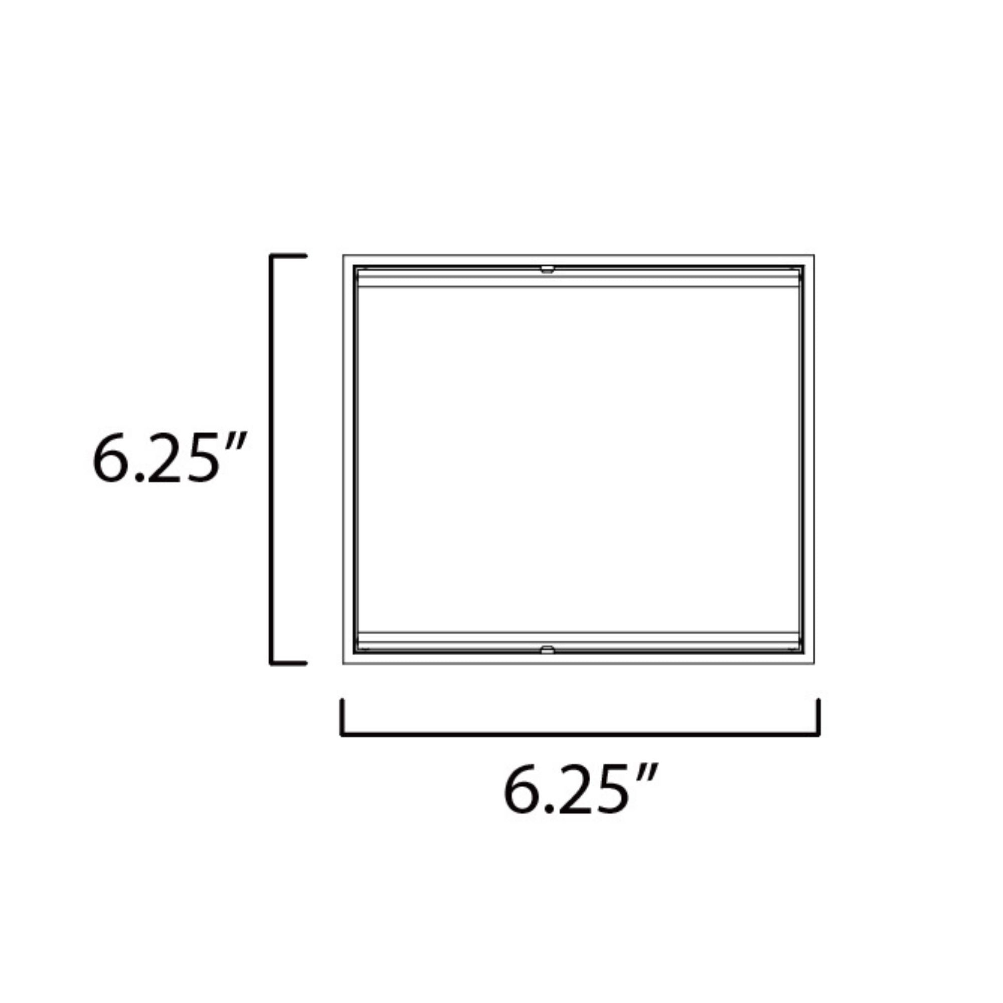 Blok 6" LED Outdoor Wall Sconce, White Finish