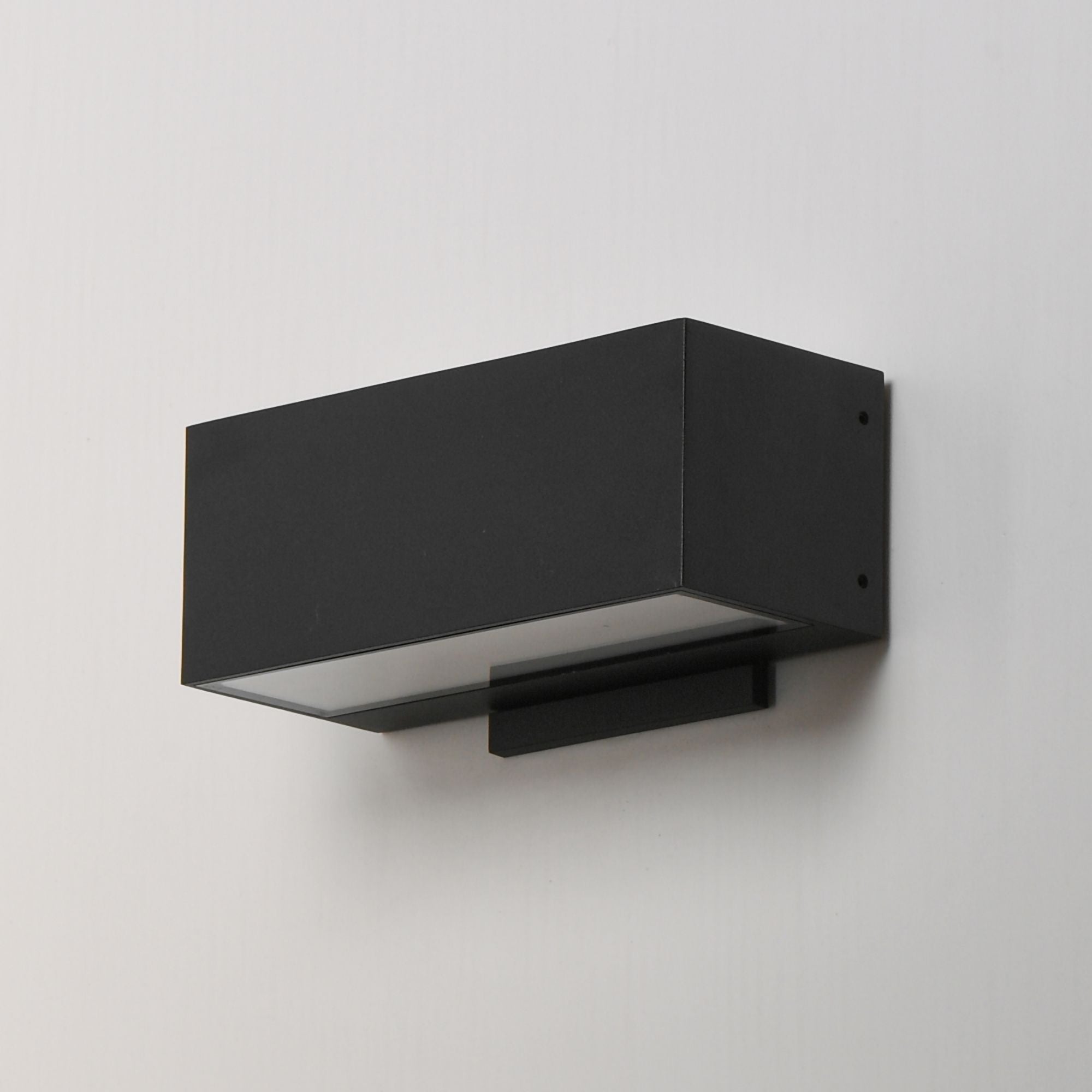 Blok 9" LED Outdoor Wall Sconce, Black Finish