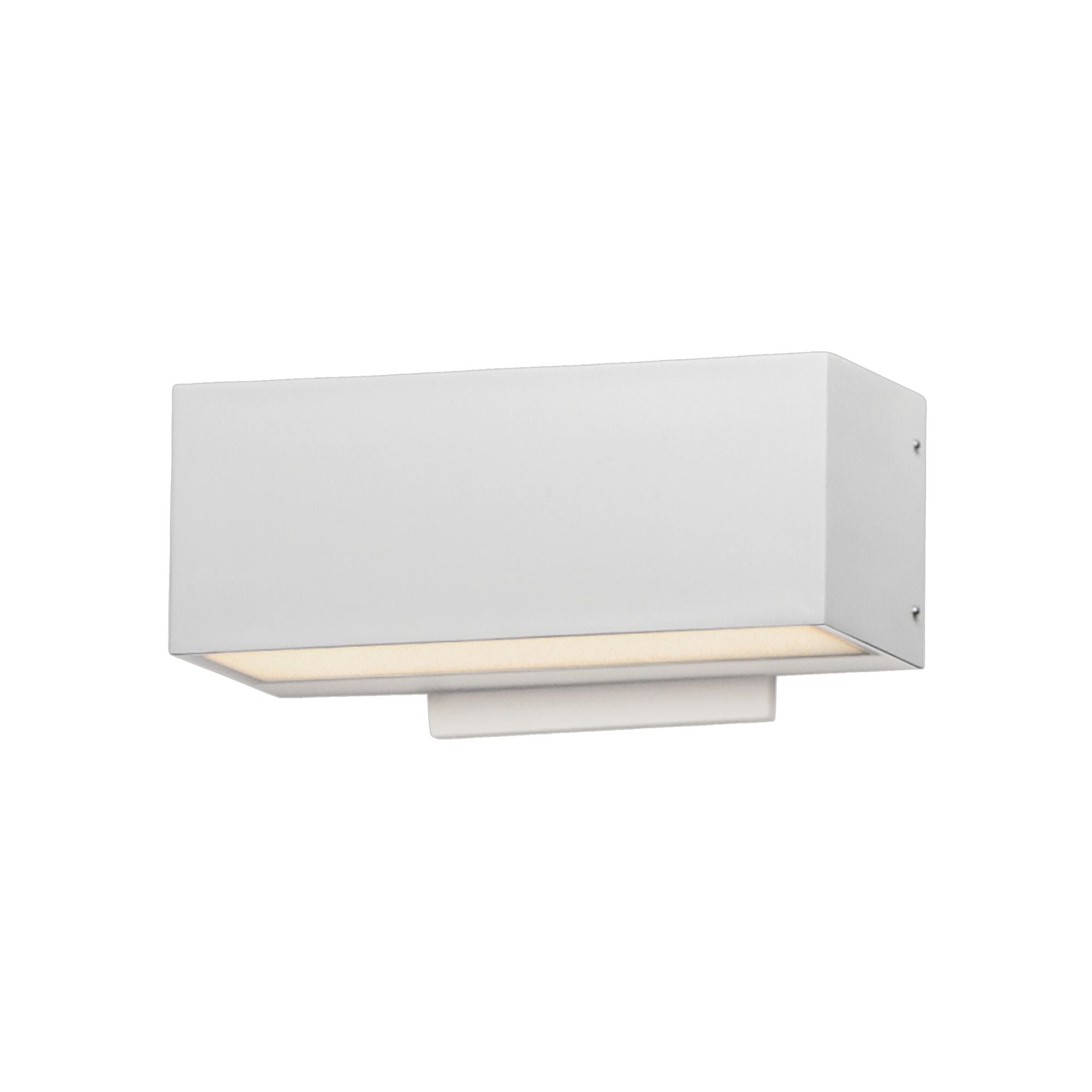 Blok 9" LED Outdoor Wall Sconce, White Finish