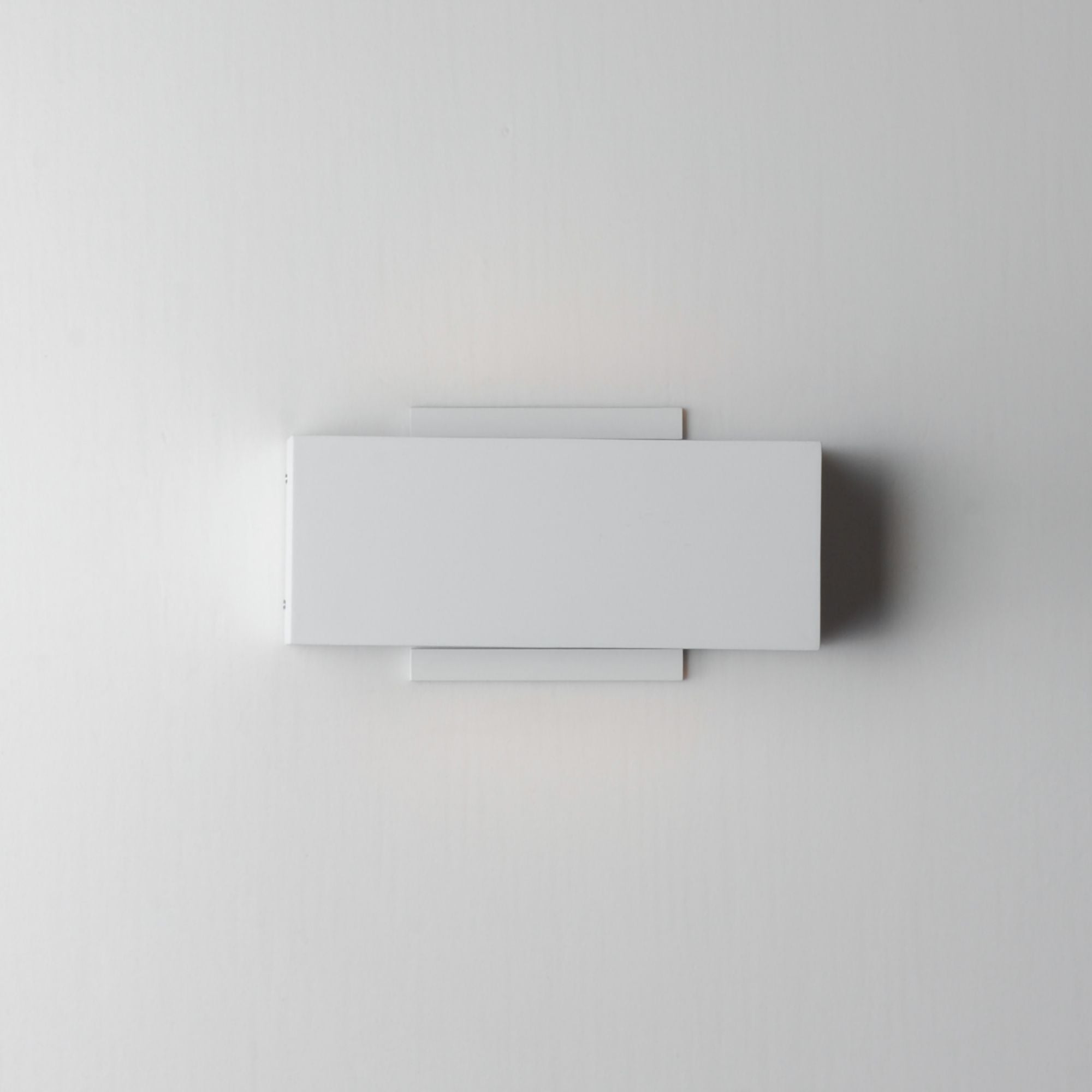 Blok 9" LED Outdoor Wall Sconce, White Finish