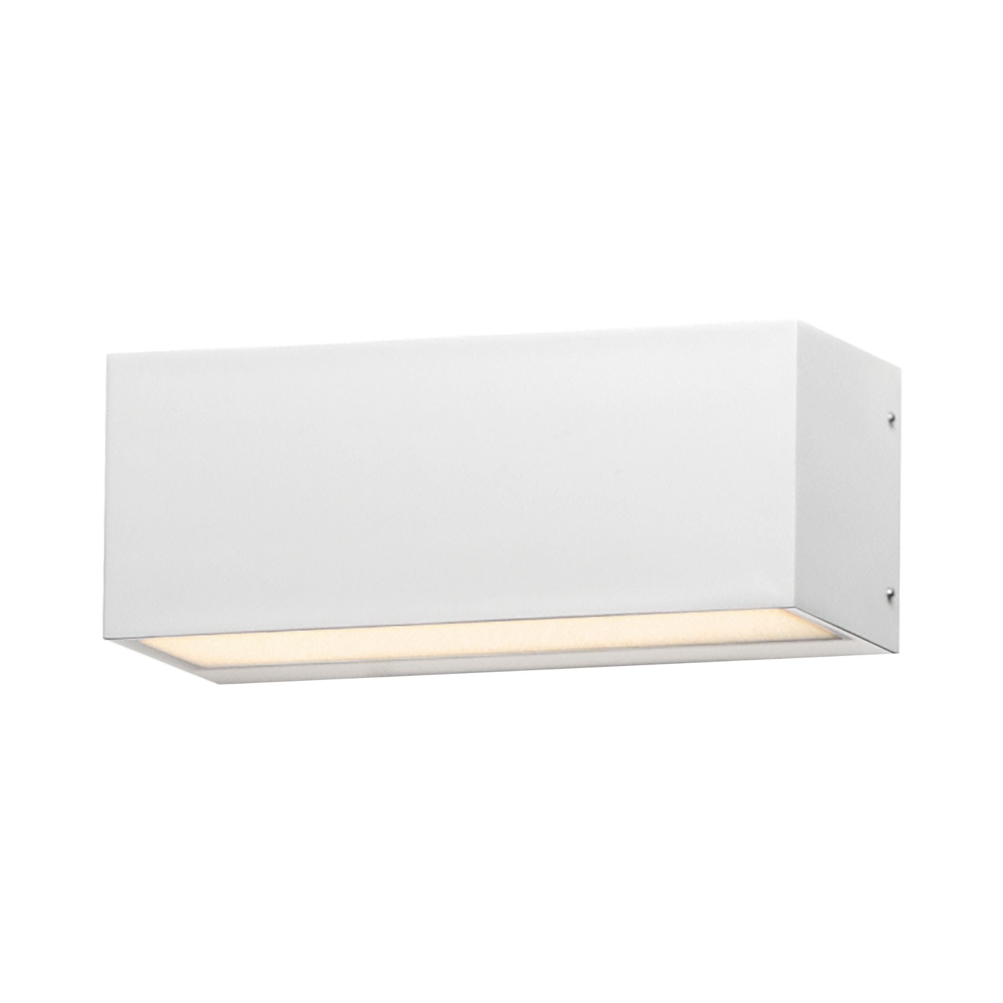 Blok 9" LED Outdoor Wall Sconce, White Finish