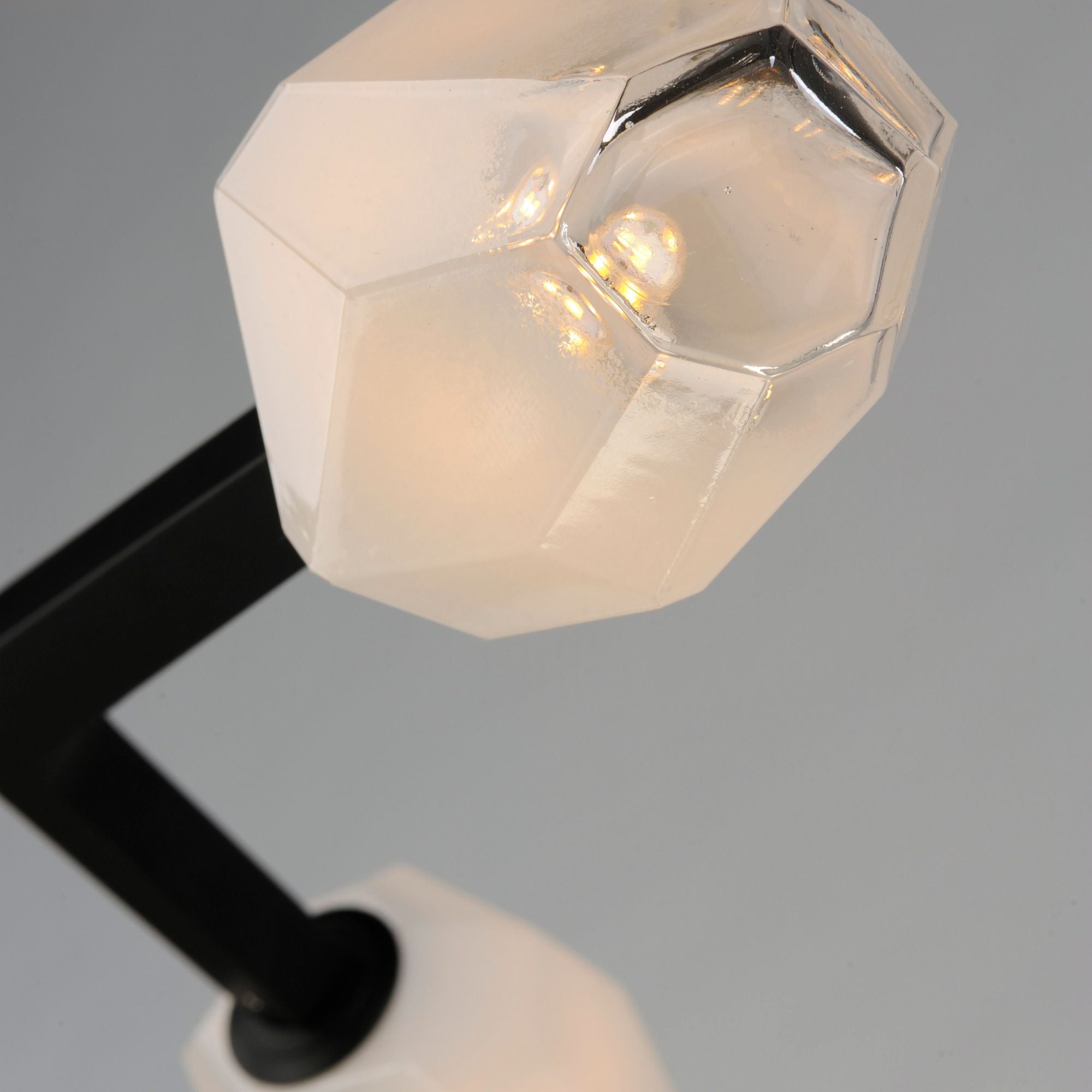 Blossom 27" 3-Light LED Semi-Flush Mount, Black Finish