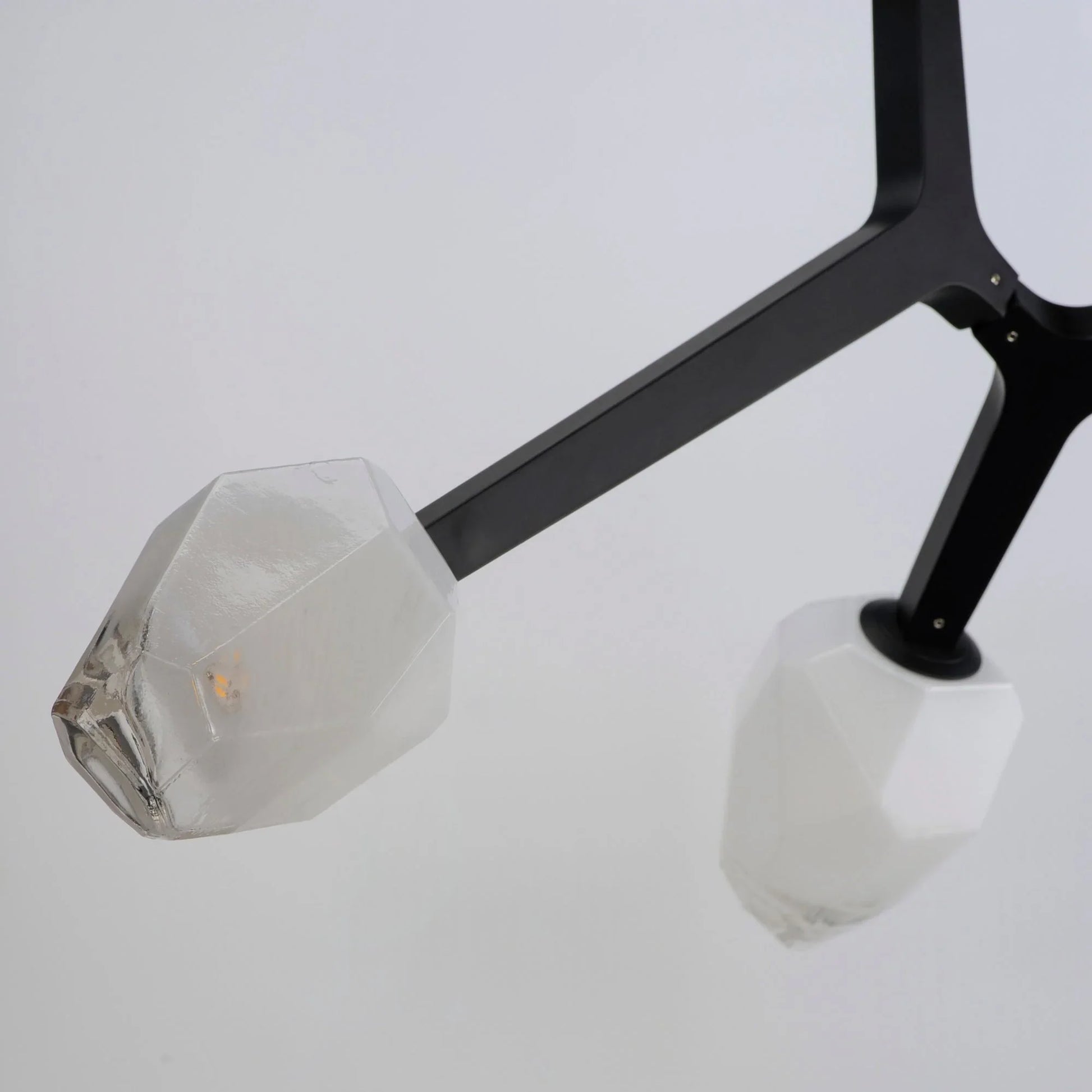 ET2 Lighting - Blossom 27" 3-Light LED Semi-Flush Mount, Black Finish | Bees Lighting