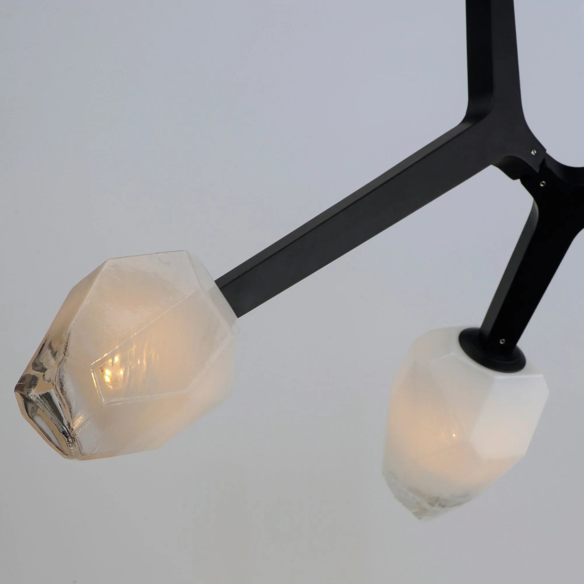 ET2 Lighting - Blossom 27" 3-Light LED Semi-Flush Mount, Black Finish | Bees Lighting