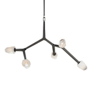 Blossom 36" 5-Light LED Pendant, Black Finish