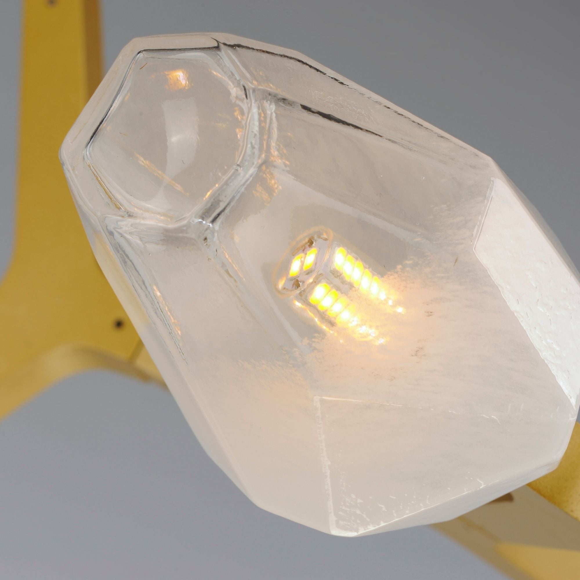 Blossom 36" 5-Light LED Pendant, Natural Aged Brass Finish