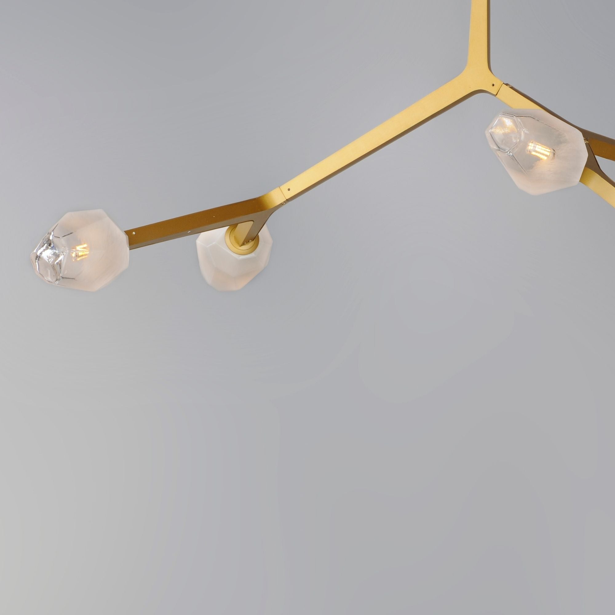 Blossom 36" 5-Light LED Pendant, Natural Aged Brass Finish